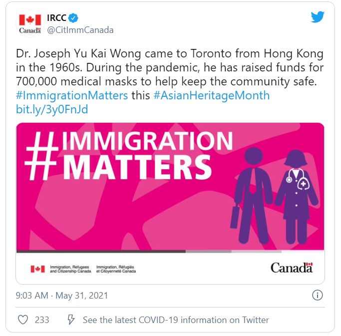 IRCC Twitter