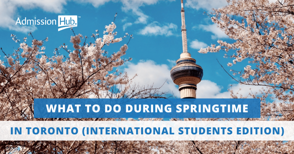 What to do in Toronto, CA during Spring time (International Students edition)
